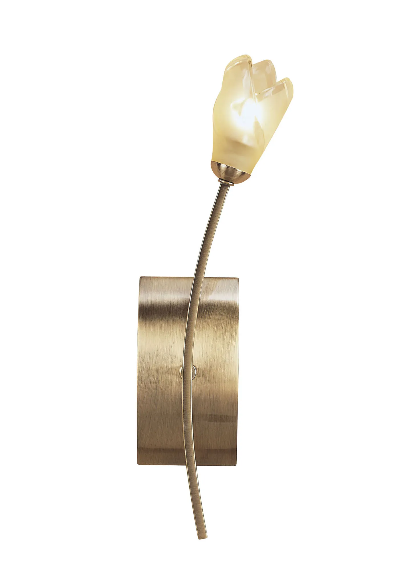 Pietra Antique Brass Wall Lights Mantra Armed Wall Lights